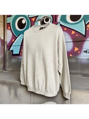 USA Olympics Vintage Crewneck Sweatshirt 1X Heather Gray JCPenney Polyester Cott